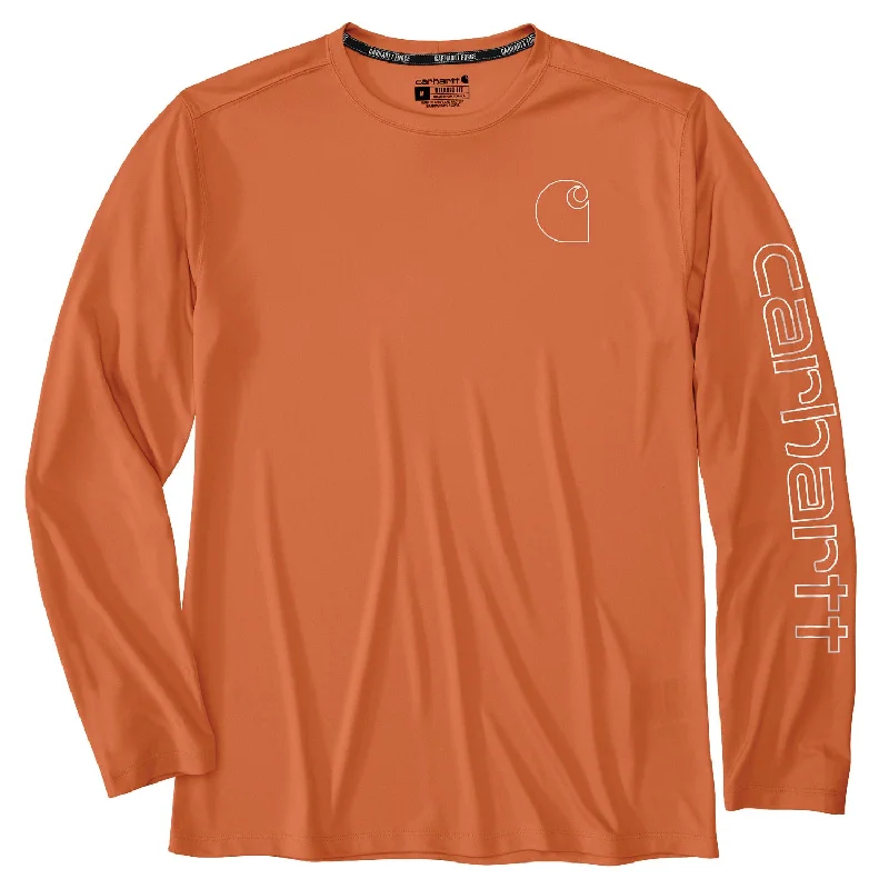 Men's printed long sleeve Hawaiian shirts for tropical getawaysCarhartt Men's Force Sun Defender Lightweight Long Sleeve Logo T-Shirt Men's printed long sleeve Hawaiian shirts for tropical getawaysCarhartt Men's Force Sun Defender Lightweight Long Sleeve Logo T-Shirt