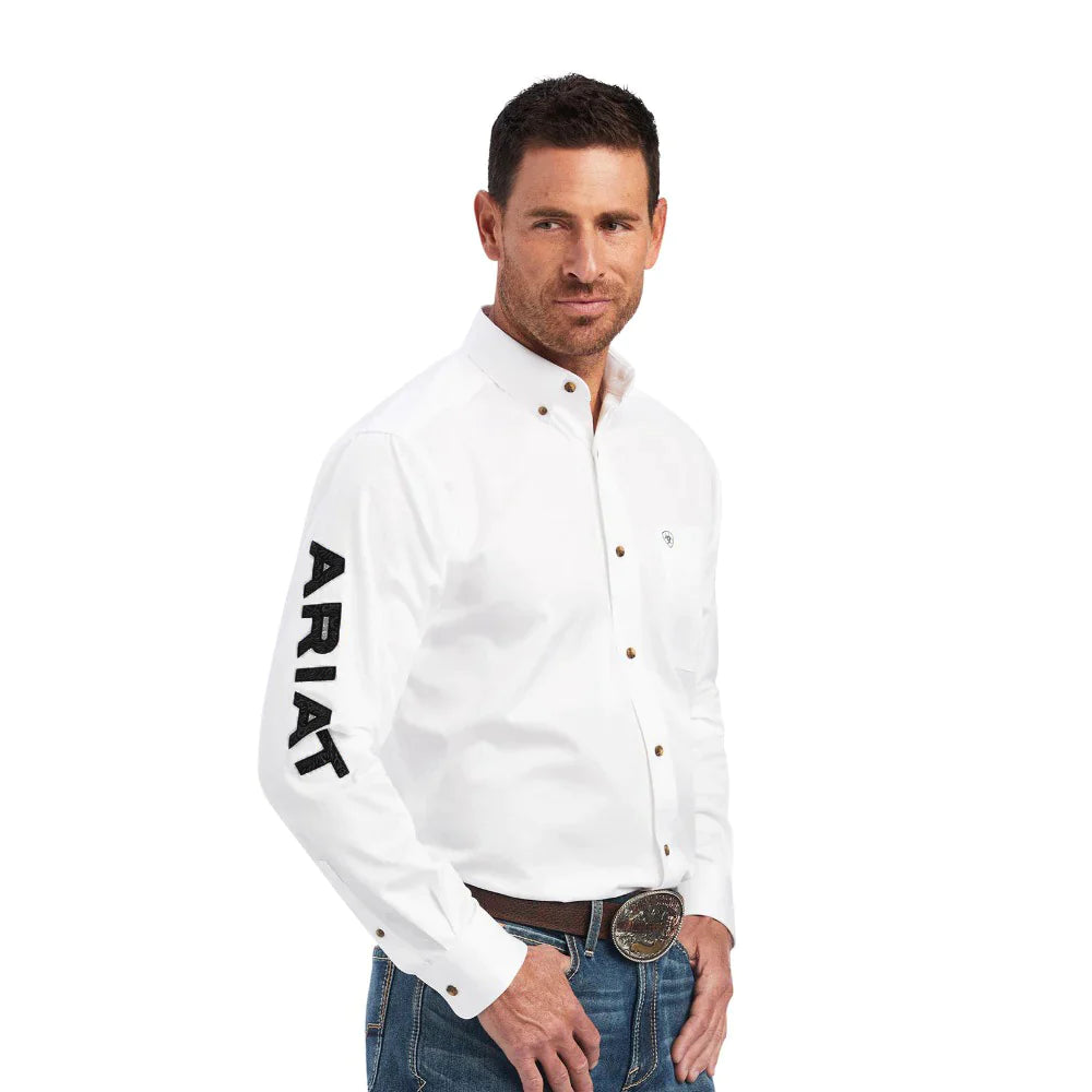 Men's long sleeve slim fit button - down shirts for business meetingsMen's Ariat Team Logo Button Down Shirt #10046825 Men's long sleeve slim fit button - down shirts for business meetingsMen's Ariat Team Logo Button Down Shirt #10046825