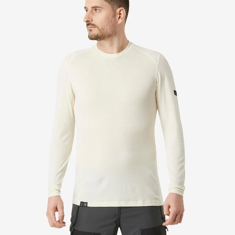 Men's lightweight long sleeve linen shirts for summer beach vacationsForclaz Men's MT500 100% Merino Wool Long-sleeve Shirt Men's lightweight long sleeve linen shirts for summer beach vacationsForclaz Men's MT500 100% Merino Wool Long-sleeve Shirt