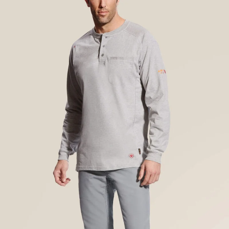 Men's long sleeve turtleneck sweaters in cashmere for a luxurious feelAriat Men's FR Chest Pocket Long Sleeve Henley Men's long sleeve turtleneck sweaters in cashmere for a luxurious feelAriat Men's FR Chest Pocket Long Sleeve Henley