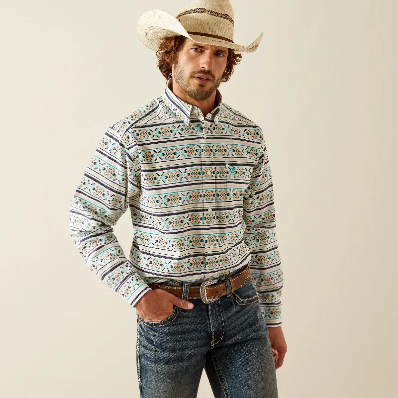 Men's long sleeve polo shirts with a contrast placket for added styleMen's Ariat Judge Classic Fit Button Down Shirt #10054694 Men's long sleeve polo shirts with a contrast placket for added styleMen's Ariat Judge Classic Fit Button Down Shirt #10054694