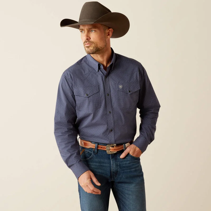 Men's long sleeve silk shirts in vibrant colors for a night outMen's Ariat Relentless Pusuit Classic Fit Snap Front Shirt #10053938 Men's long sleeve silk shirts in vibrant colors for a night outMen's Ariat Relentless Pusuit Classic Fit Snap Front Shirt #10053938