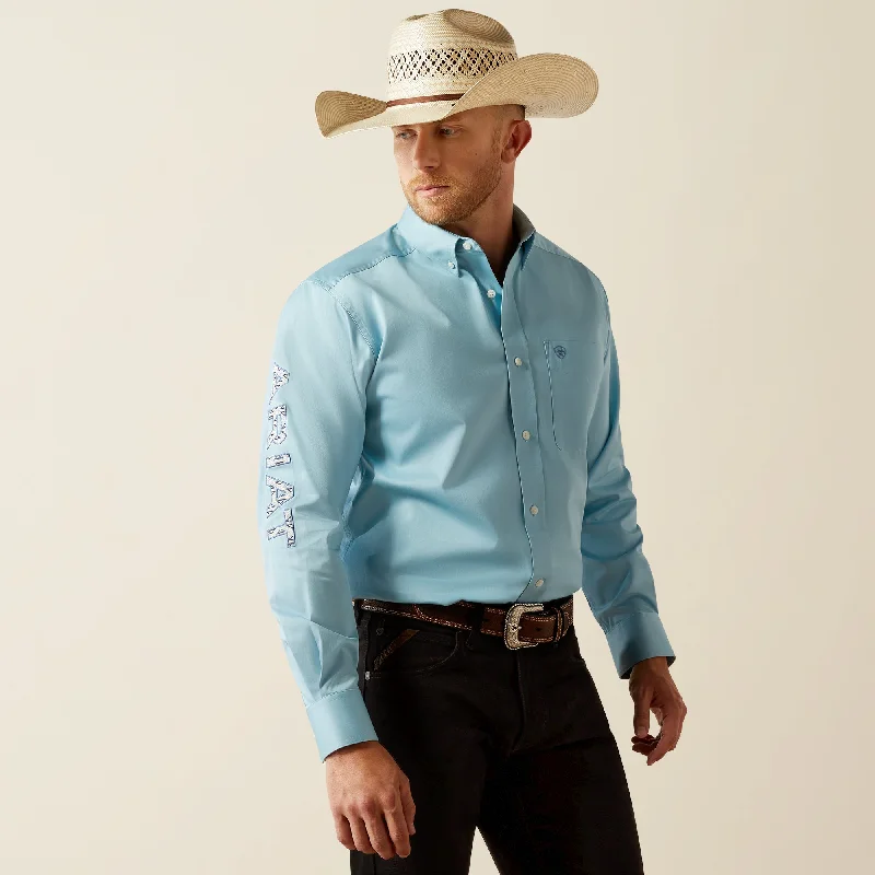 Men's waterproof long sleeve rain shirts for outdoor hiking in the rainMen's Ariat Team Logo Twill Classic Fit Button Down Shirt #10055235 Men's waterproof long sleeve rain shirts for outdoor hiking in the rainMen's Ariat Team Logo Twill Classic Fit Button Down Shirt #10055235
