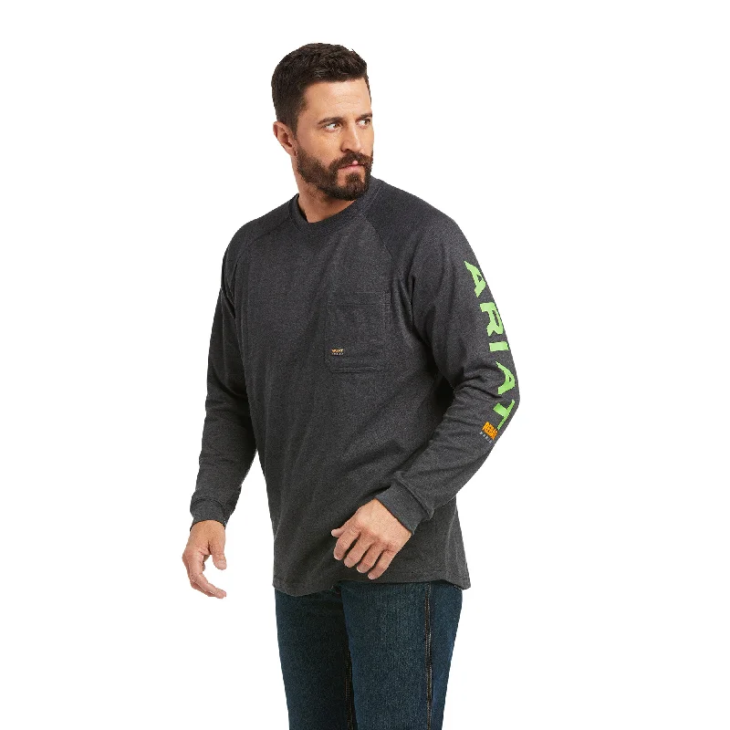Men's long sleeve dress shirts with French cuffs for formal eventsAriat Men's Rebar CottonStrong Graphic Long Sleeve T-Shirt Men's long sleeve dress shirts with French cuffs for formal eventsAriat Men's Rebar CottonStrong Graphic Long Sleeve T-Shirt
