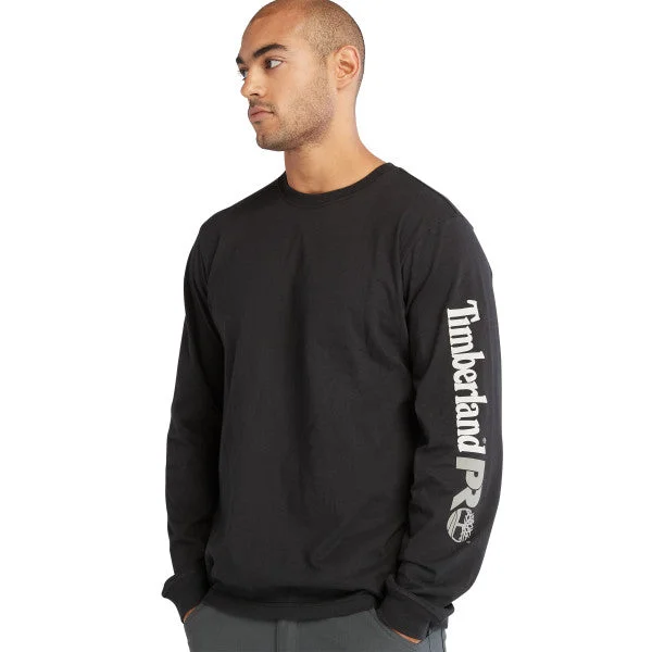 Men's long sleeve military - style utility shirts with multiple pocketsTimberland PRO Men's Core Logo Long Sleeve T-Shirt Men's long sleeve military - style utility shirts with multiple pocketsTimberland PRO Men's Core Logo Long Sleeve T-Shirt