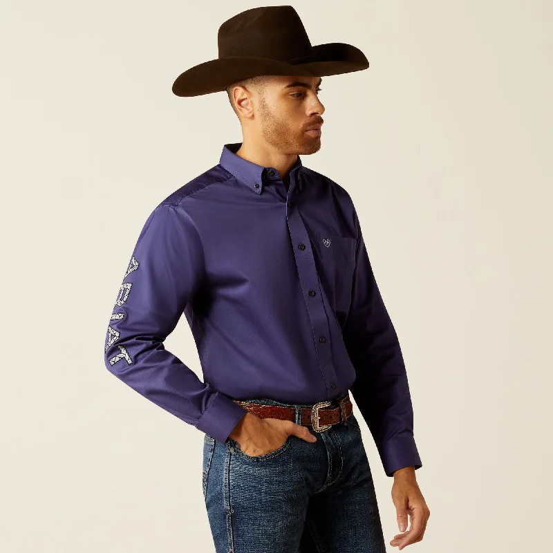 Men's anti - wrinkle long sleeve travel shirts for hassle - free tripsMen's Ariat Team Logo Twill Classic Fit Button Down Shirt #10052822 Men's anti - wrinkle long sleeve travel shirts for hassle - free tripsMen's Ariat Team Logo Twill Classic Fit Button Down Shirt #10052822