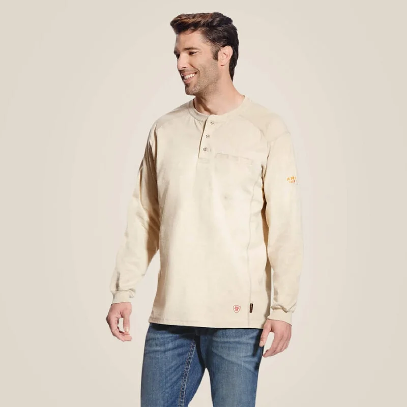 Men's moisture wicking long sleeve athletic shirts for running marathonsAriat Men's FR Chest Pocket Long Sleeve Henley Men's moisture wicking long sleeve athletic shirts for running marathonsAriat Men's FR Chest Pocket Long Sleeve Henley