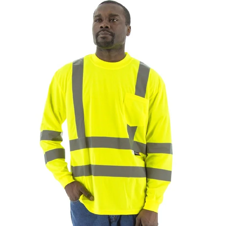 Men's breathable long sleeve mesh shirts for intense workoutsMajestic Men's Hi-Vis Long Sleeve Shirt Men's breathable long sleeve mesh shirts for intense workoutsMajestic Men's Hi-Vis Long Sleeve Shirt