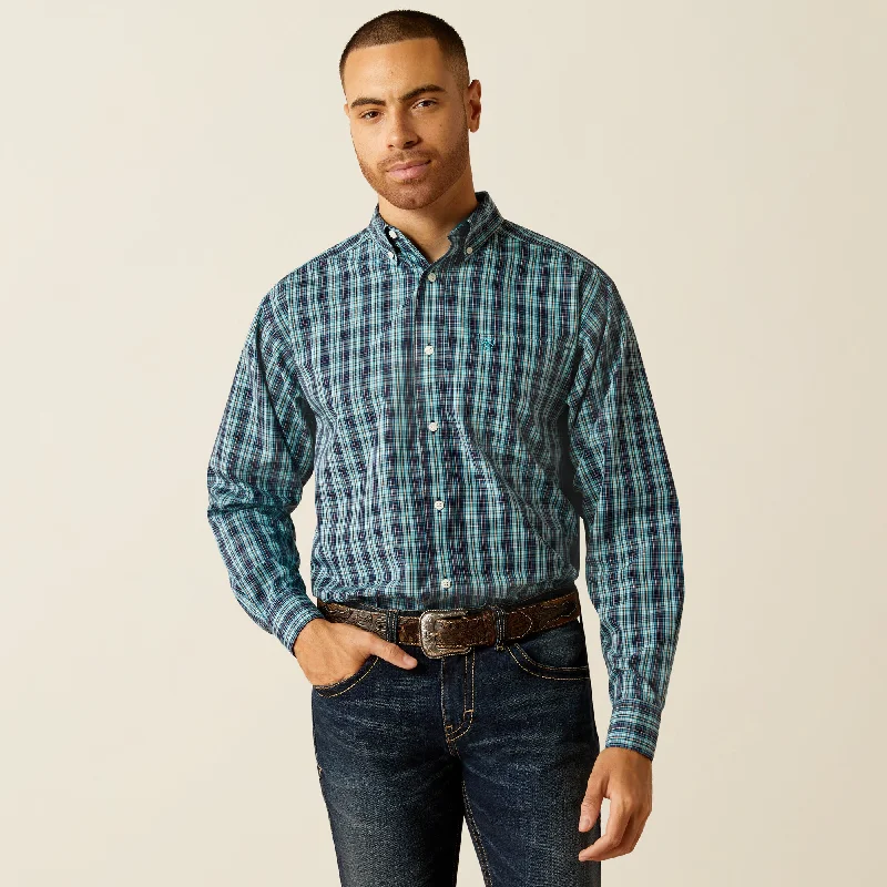 Men's long sleeve polo shirts with a contrast placket for added styleMen's Ariat Wrinkle Free Gibson Classic Fit Button Down Shirt #10052379 Men's long sleeve polo shirts with a contrast placket for added styleMen's Ariat Wrinkle Free Gibson Classic Fit Button Down Shirt #10052379