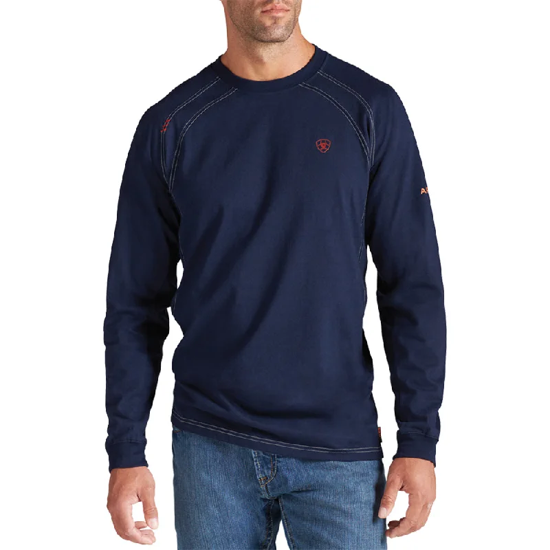 Men's printed long sleeve Hawaiian shirts for tropical getawaysAriat Men's Flame Resistant Work Crew Long Sleeve T-Shirt Men's printed long sleeve Hawaiian shirts for tropical getawaysAriat Men's Flame Resistant Work Crew Long Sleeve T-Shirt