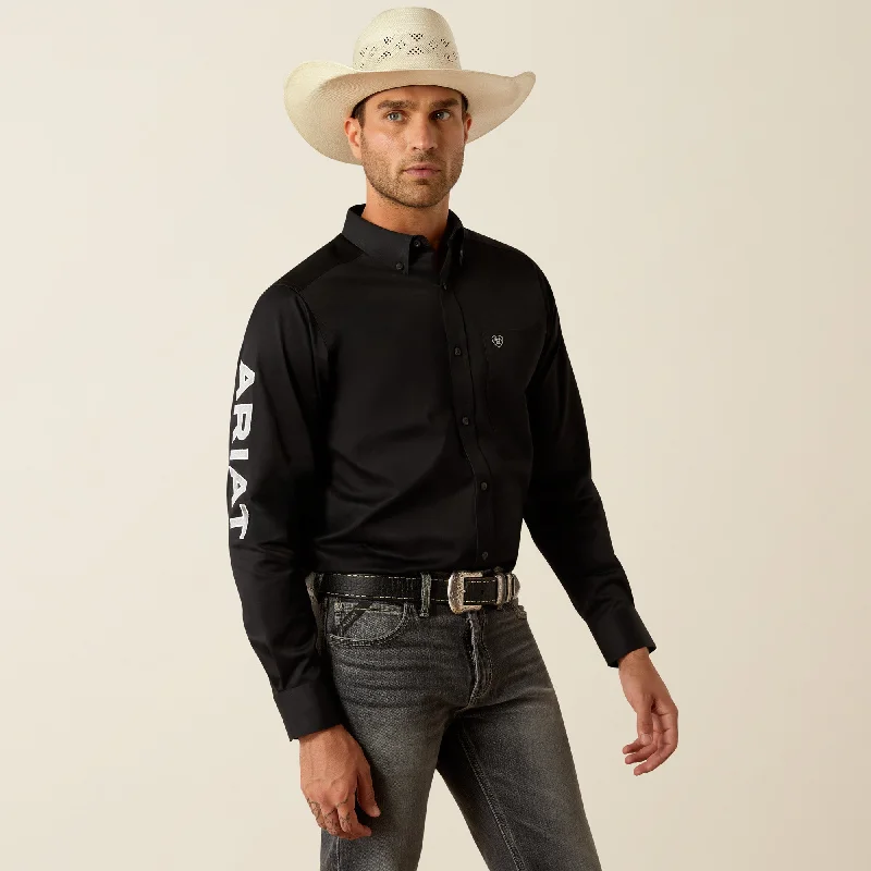 Men's long sleeve slim fit button - down shirts for business meetingsMen's Ariat Team Logo Twill Classic Fit Button Down Shirt #10055406 Men's long sleeve slim fit button - down shirts for business meetingsMen's Ariat Team Logo Twill Classic Fit Button Down Shirt #10055406