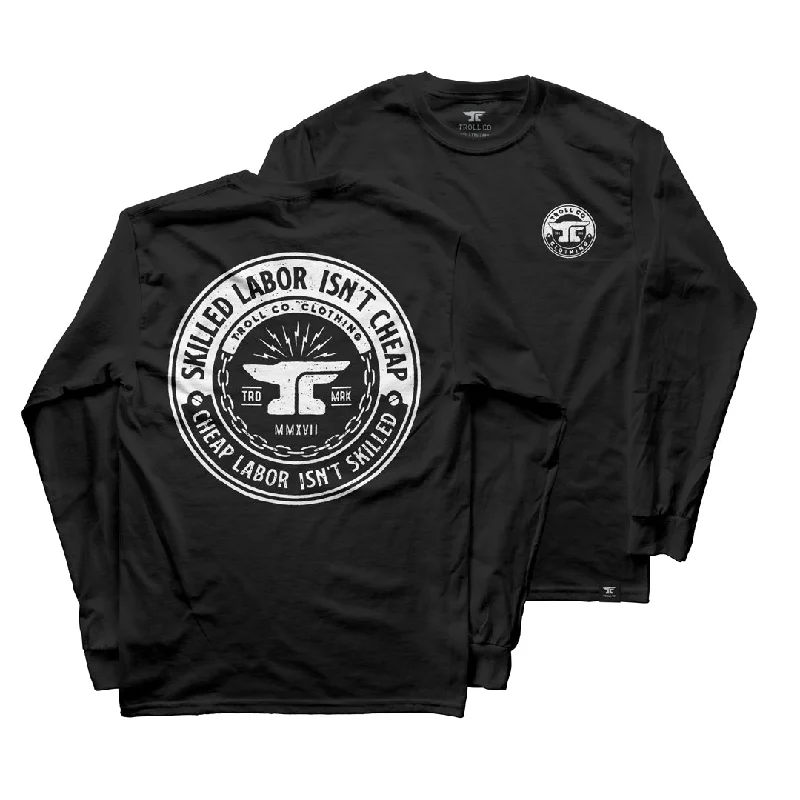 Men's breathable long sleeve mesh shirts for intense workoutsTroll Co. Men's "Skilled Labor Isn't Cheap" Graphic Long Sleeve T-Shirt Men's breathable long sleeve mesh shirts for intense workoutsTroll Co. Men's "Skilled Labor Isn't Cheap" Graphic Long Sleeve T-Shirt