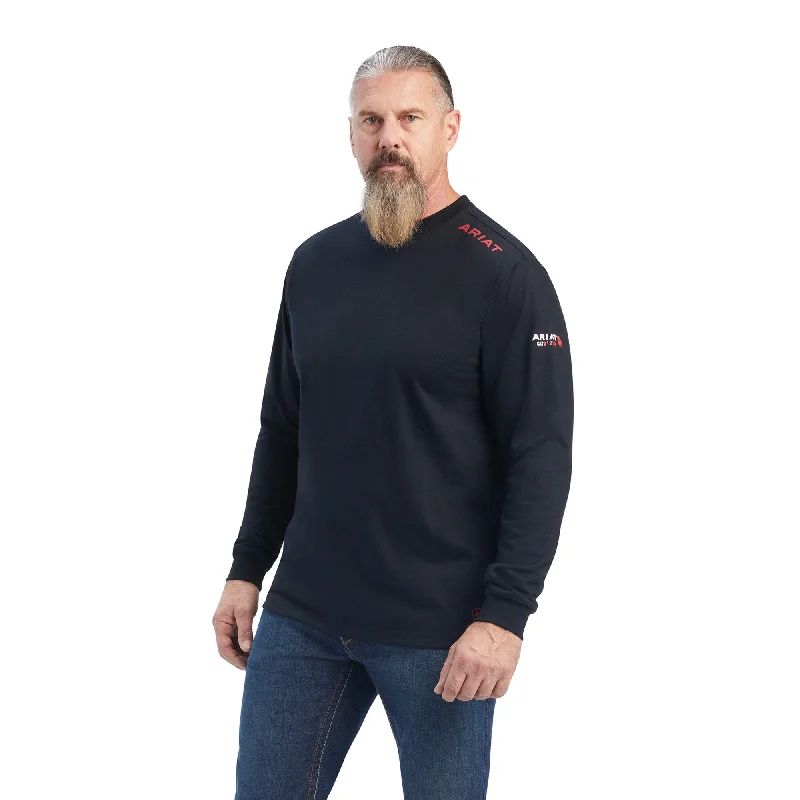 Men's long sleeve polo shirts with a contrast placket for added styleAriat Men's FR Born For This Graphic Long Sleeve T-Shirt Men's long sleeve polo shirts with a contrast placket for added styleAriat Men's FR Born For This Graphic Long Sleeve T-Shirt
