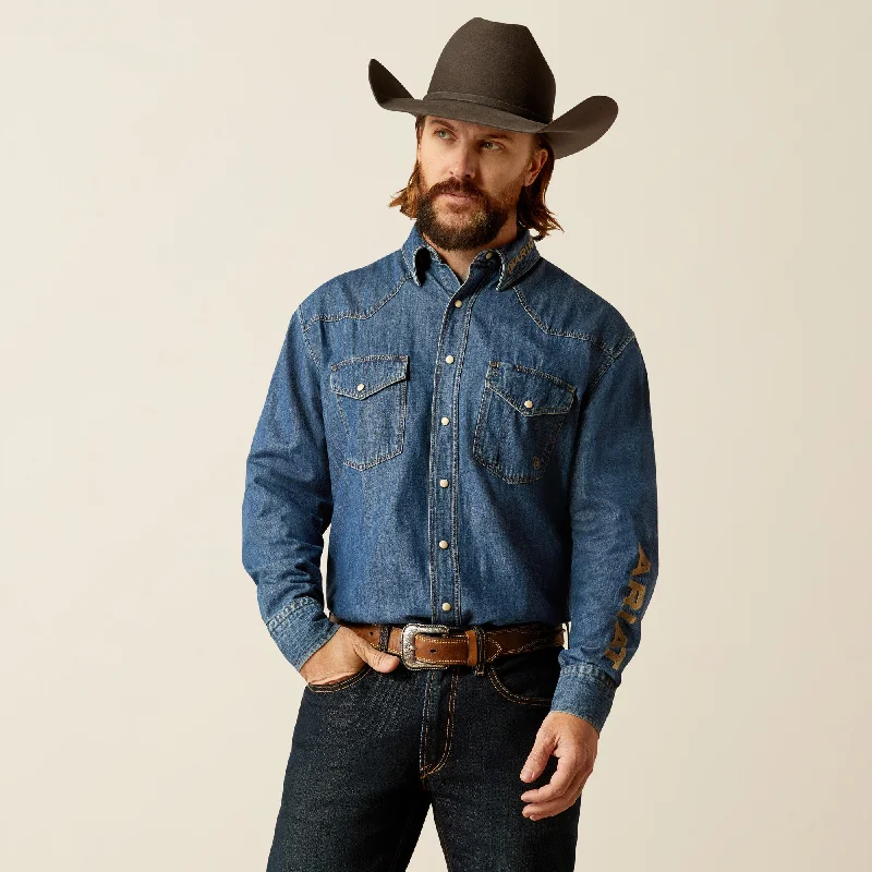 Men's long sleeve silk shirts in vibrant colors for a night outMen's Ariat Team Snap Front Shirt #10051867 Men's long sleeve silk shirts in vibrant colors for a night outMen's Ariat Team Snap Front Shirt #10051867