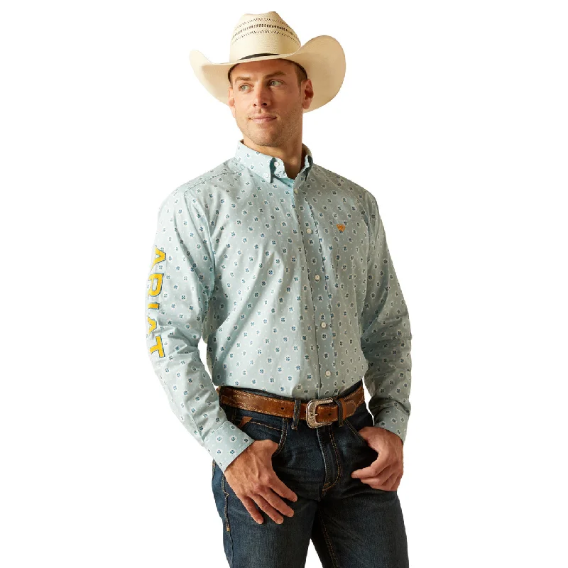 Men's button - front long sleeve Henley shirts with a casual charmMen's Ariat Team Colton Classic Fit Button Down Shirt #10051522 Men's button - front long sleeve Henley shirts with a casual charmMen's Ariat Team Colton Classic Fit Button Down Shirt #10051522