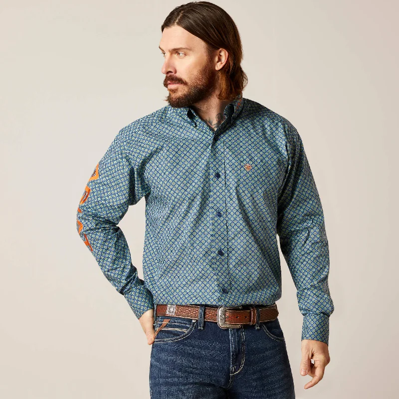 Men's lightweight long sleeve linen shirts for summer beach vacationsMen's Ariat Team Walton Classic Fit Shirt #10046327 Men's lightweight long sleeve linen shirts for summer beach vacationsMen's Ariat Team Walton Classic Fit Shirt #10046327
