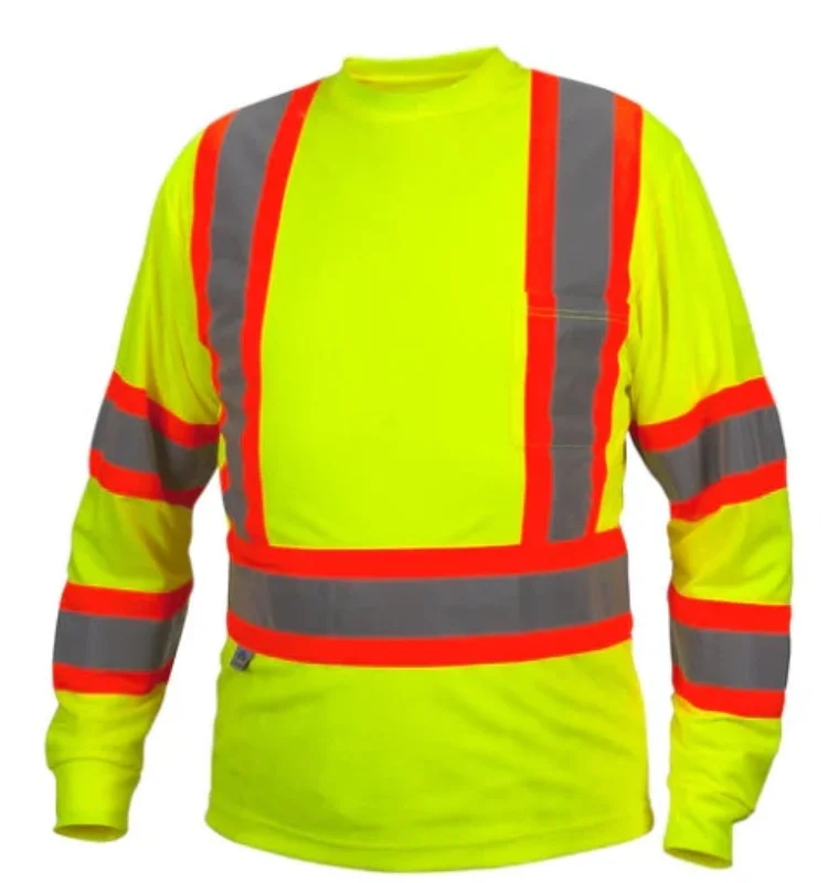 Men's stretch long sleeve denim shirts for a comfortable casual stylePyramex Hi-Vis Class 3 Long Sleeve T-Shirt Men's stretch long sleeve denim shirts for a comfortable casual stylePyramex Hi-Vis Class 3 Long Sleeve T-Shirt