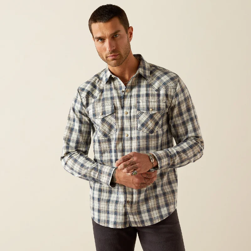 Men's long sleeve fleece - lined shirts for extreme cold weatherMen's Ariat Hampton Retro Fit Snap Front Shirt #10054710 Men's long sleeve fleece - lined shirts for extreme cold weatherMen's Ariat Hampton Retro Fit Snap Front Shirt #10054710