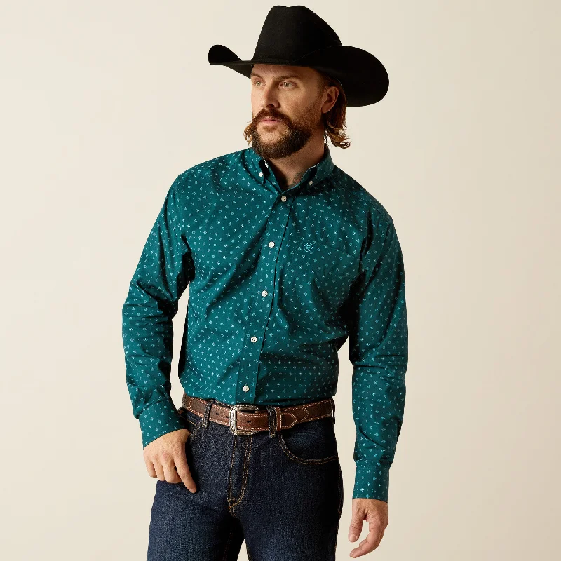 Men's waterproof long sleeve rain shirts for outdoor hiking in the rainMen's Ariat Wrinkle Free Gunnar Classic Fit Button Down Shirt #10052374 Men's waterproof long sleeve rain shirts for outdoor hiking in the rainMen's Ariat Wrinkle Free Gunnar Classic Fit Button Down Shirt #10052374