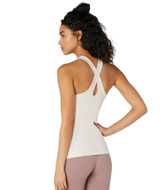 Beyond Yoga Supplex Under Lock and Keyhole Yoga Tank Top Sand Swept