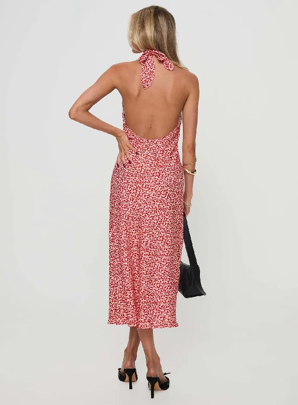 Danielo Maxi Dress Red Floral