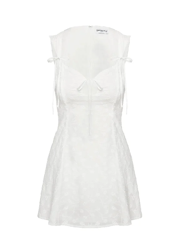 Muffins Mini Dress White