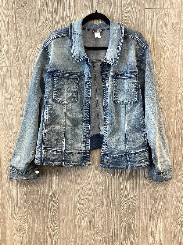 Blue Jacket Denim Venus, Size 3x