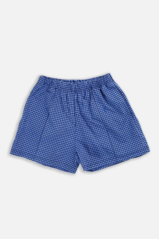 Rework Oxford Mini Boxer Shorts - S