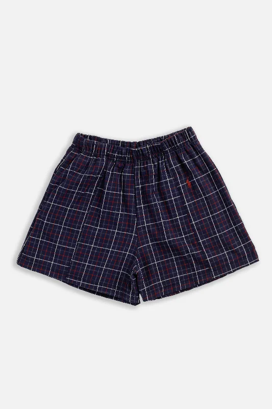 Rework Oxford Mini Boxer Shorts - S