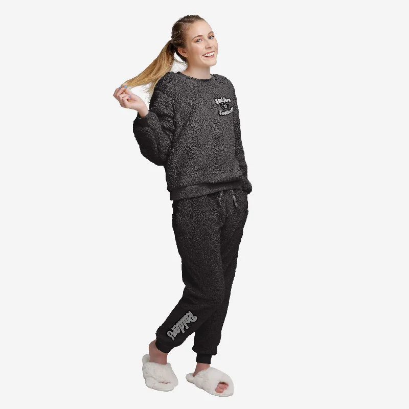 Las Vegas Raiders Womens Sherpa Lounge Set