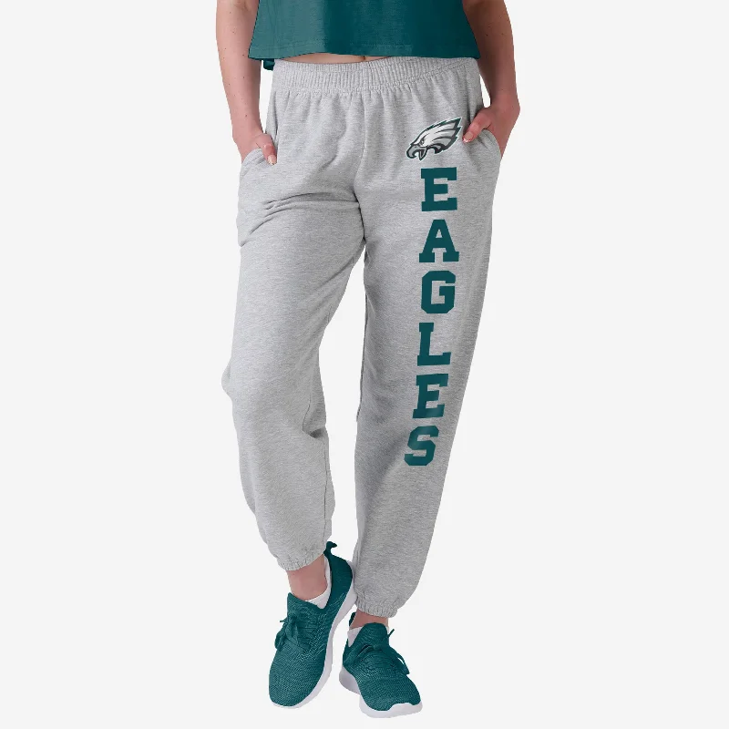 Philadelphia Eagles Womens Big Wordmark Gray Sweatpants