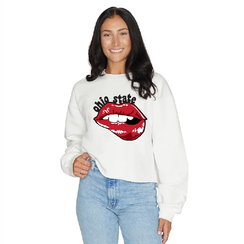 Ohio State OSU Buckeyes Lips Crewneck