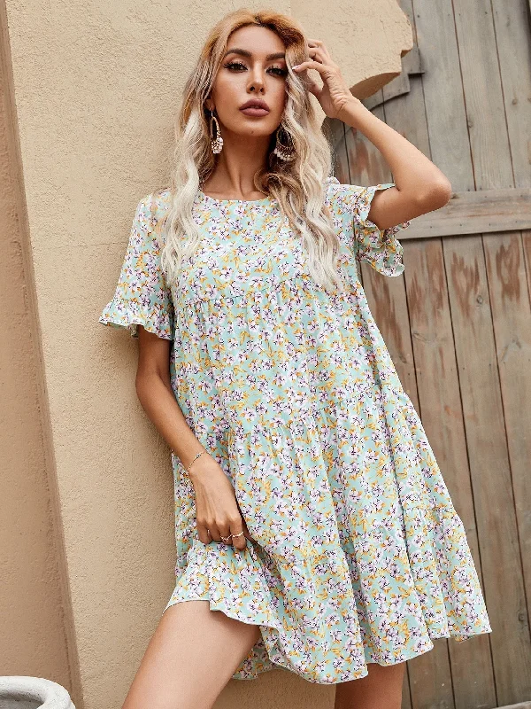 MegaBetty - Loose and Fresh Floral Dress