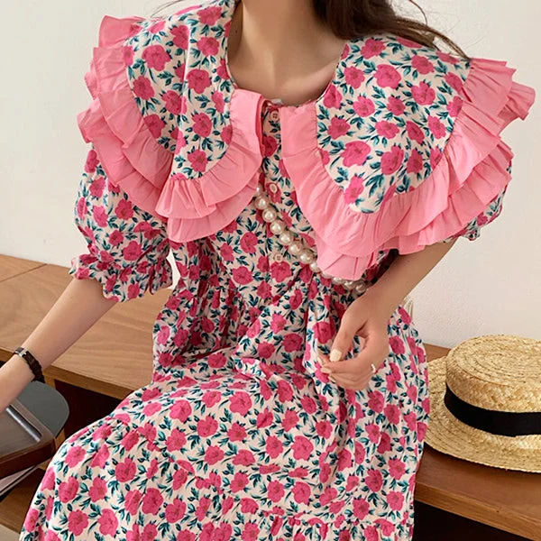 Secret Garden Collar Floral Dress