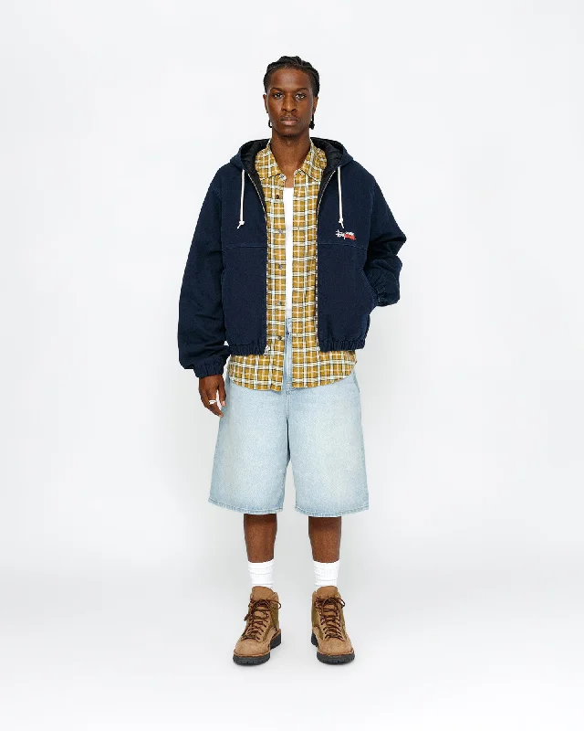 Men's pleated front twill shorts for a classic and sophisticated appearanceBIG OL' SHORT DENIM Men's pleated front twill shorts for a classic and sophisticated appearanceBIG OL' SHORT DENIM