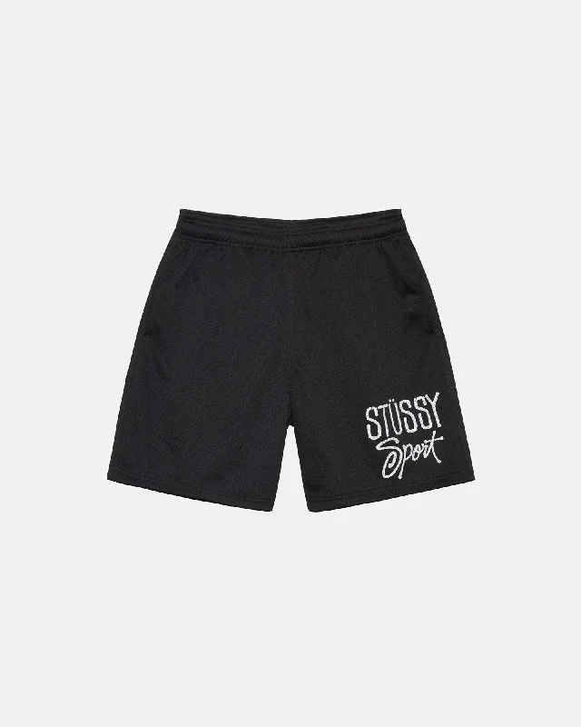 Men's button - fly denim work shorts for durability on the jobMESH SHORT SPORT