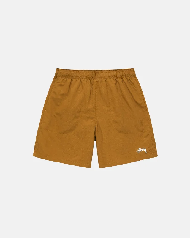 Men's drawstring casual linen shorts for a laid - back summer lookWATER SHORT STOCK
