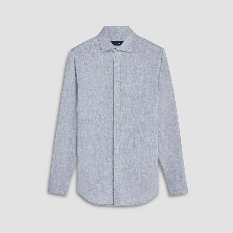 Men's Two - Tone Contrast Panel Casual Shirts in White and Navy for a Stylish and Eye - Catching DesignAxel Solid Linen Shirt Men's Two - Tone Contrast Panel Casual Shirts in White and Navy for a Stylish and Eye - Catching DesignAxel Solid Linen Shirt
