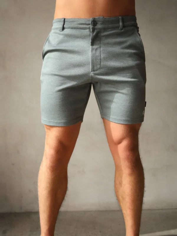 Men's zip - pocket canvas shorts for added functionality during travelSorrento Shorts - Marl Blue Men's zip - pocket canvas shorts for added functionality during travelSorrento Shorts - Marl Blue