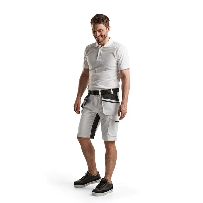 Men's ripped denim shorts for a trendy streetwear aestheticBlaklader 1099 Lightweight Stretch Painters Shorts with Holster Pockets Men's ripped denim shorts for a trendy streetwear aestheticBlaklader 1099 Lightweight Stretch Painters Shorts with Holster Pockets