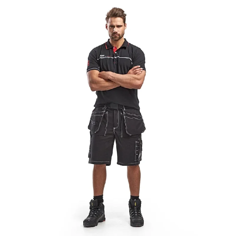 Men's zip - pocket canvas shorts for added functionality during travelBlaklader 1534 Craftsmen Holster Pocket Shorts Men's zip - pocket canvas shorts for added functionality during travelBlaklader 1534 Craftsmen Holster Pocket Shorts