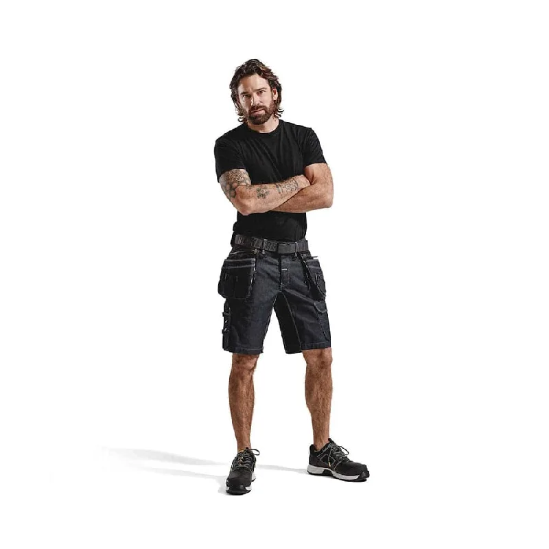 Men's button - fly denim work shorts for durability on the jobBlaklader 1992 Stretch Craftsmen Holster Pocket Shorts X1900 Men's button - fly denim work shorts for durability on the jobBlaklader 1992 Stretch Craftsmen Holster Pocket Shorts X1900
