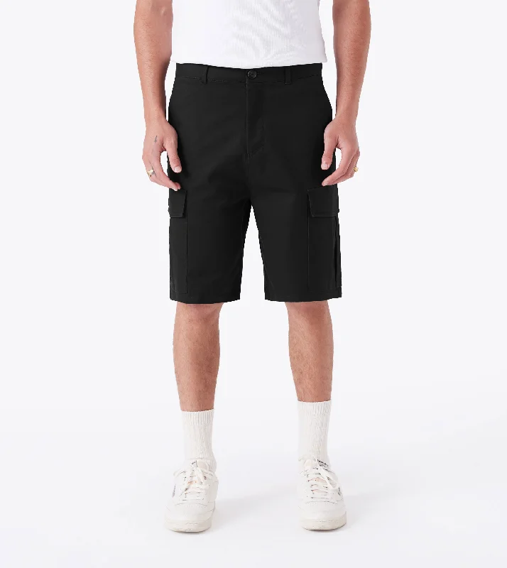 Men's pastel - colored cotton shorts for a spring - friendly outfitBox ++ Cargo Short Black Men's pastel - colored cotton shorts for a spring - friendly outfitBox ++ Cargo Short Black
