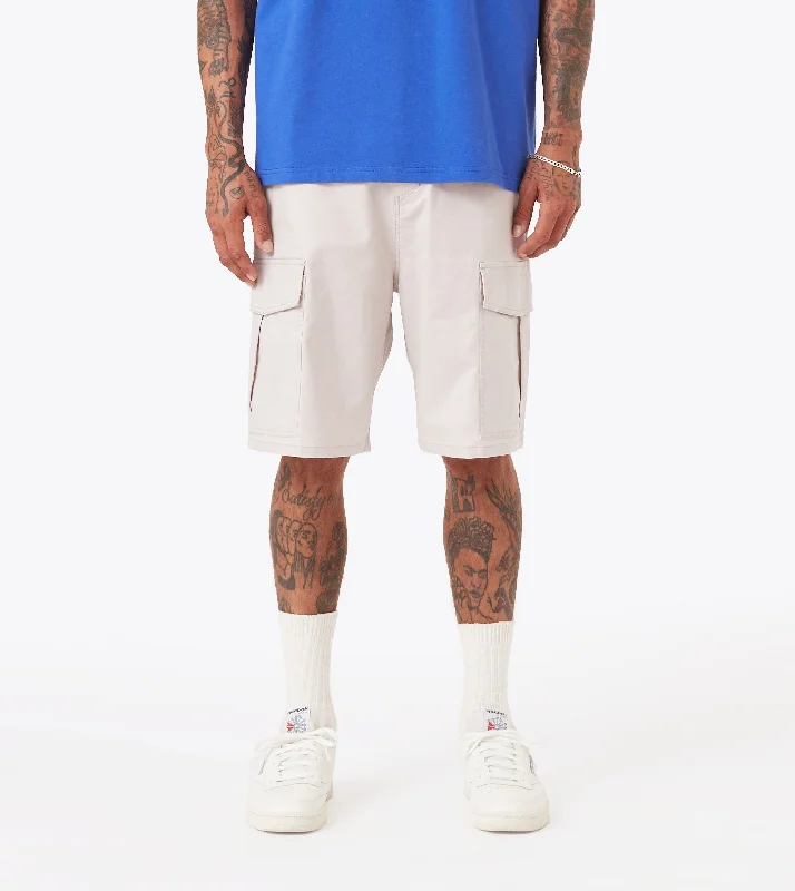 Men's plaid pattern wool blend shorts for a preppy fall styleBox ++ Cargo Short Taupe Men's plaid pattern wool blend shorts for a preppy fall styleBox ++ Cargo Short Taupe