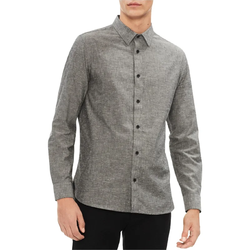 Men's Stretch - Fabric Casual Shirts in Navy Blue for a Comfortable and Flexible FitCalvin Klein Mens Confetti Button Up Shirt Men's Stretch - Fabric Casual Shirts in Navy Blue for a Comfortable and Flexible FitCalvin Klein Mens Confetti Button Up Shirt