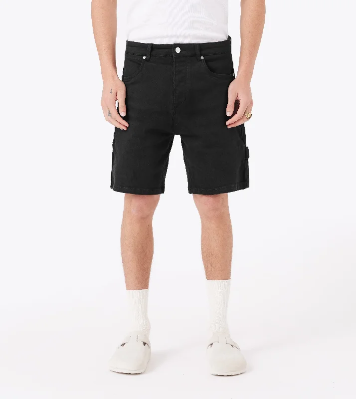 Men's moisture - wicking performance shorts for sweaty outdoor activitiesCarpenter Denim Short Essential Black