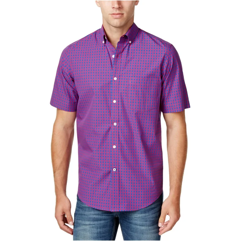 Men's Long - Line Oversized Casual Shirts in Dark Gray for a Relaxed and Modern LookClub Room Mens Gingham Check Ss Button Up Shirt Men's Long - Line Oversized Casual Shirts in Dark Gray for a Relaxed and Modern LookClub Room Mens Gingham Check Ss Button Up Shirt