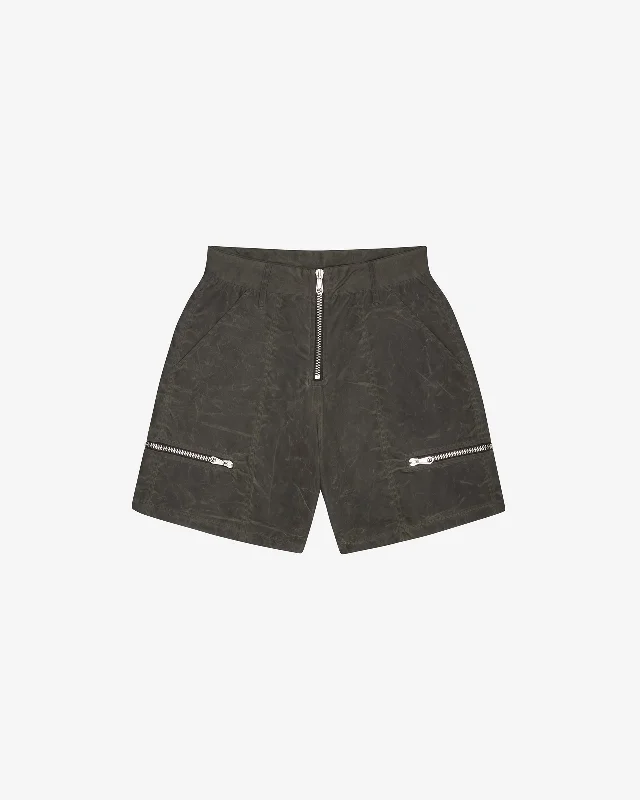 Men's plaid pattern wool blend shorts for a preppy fall styleCOMBAT SHORTS