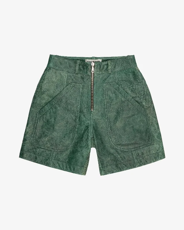 Men's pastel - colored cotton shorts for a spring - friendly outfitCB CRACKED LEATHER SHORTS Men's pastel - colored cotton shorts for a spring - friendly outfitCB CRACKED LEATHER SHORTS