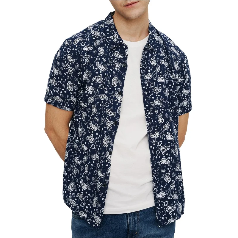 Men's Linen Blend Casual Shirts with Roll - Up Sleeves for a Summer Beach LookElevenparis Mens Paisley Button Up Shirt Men's Linen Blend Casual Shirts with Roll - Up Sleeves for a Summer Beach LookElevenparis Mens Paisley Button Up Shirt